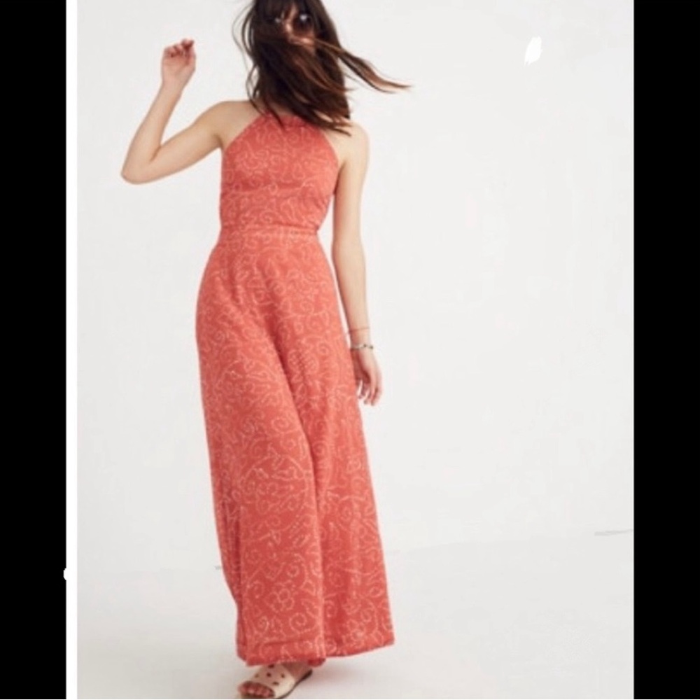 New! Madewell Halter Tie Back Maxi dress